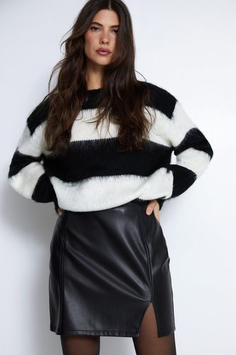 Womens Faux Leather Mini Pelmet Skirt - - 10 - Warehouse - Modalova