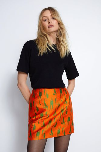 Womens Jacquard Print Mini Skirt - 10 - Warehouse - Modalova