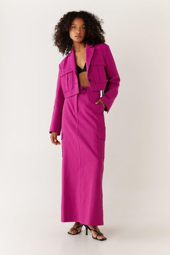 Womens Premium Twill Tailored Midaxi Skirt - - 12 - Warehouse - Modalova