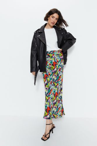 Womens Floral Bias Maxi Skirt - - 10 - Warehouse - Modalova