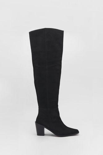 Womens Real Suede Slouchy Knee High Boots - - 5 - Warehouse - Modalova