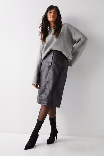 Womens Essentials Real Leather Mini Skirt - - 12 - Warehouse - Modalova