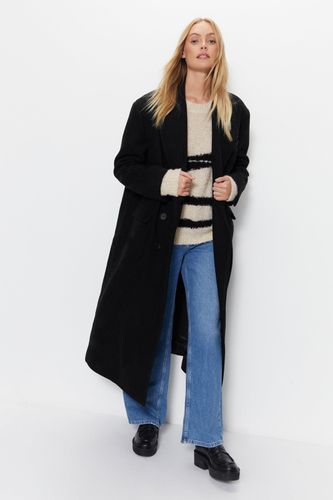 Womens Premium Wool Look Tailored Coat - - 12 - Warehouse - Modalova