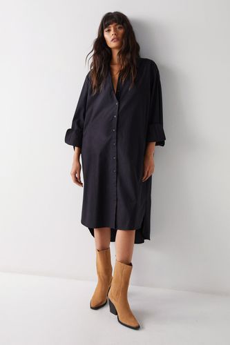 Womens Poplin Oversized Shirt Dress - - 6 - Warehouse - Modalova