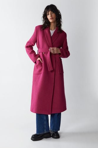 Womens Premium Wool Look Tailored Coat - - 10 - Warehouse - Modalova
