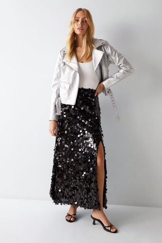 Womens Disc Textured Sequin Maxi Skirt - - 10 - Warehouse - Modalova