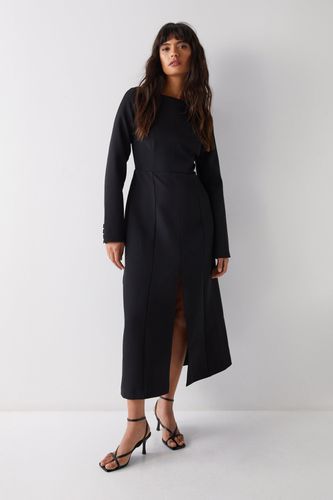 Womens Premium Long Sleeve Tailored Midaxi Dress - - 10 - Warehouse - Modalova