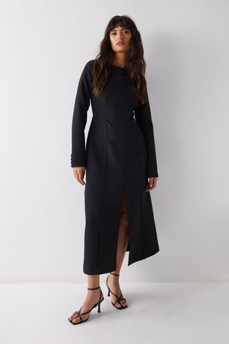 Womens Premium Long Sleeve Tailored Midaxi Dress - - 16 - Warehouse - Modalova
