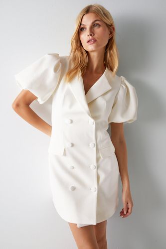 Womens Premium Tailored Wrap Over Mini Dress - - 10 - Warehouse - Modalova