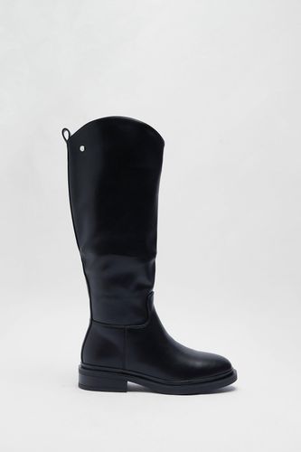Womens Faux Leather Knee High Boots - - 3 - Warehouse - Modalova