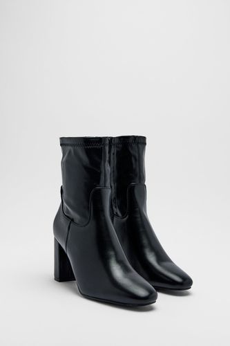 Womens Faux Leather Sock Boots - - 3 - Warehouse - Modalova