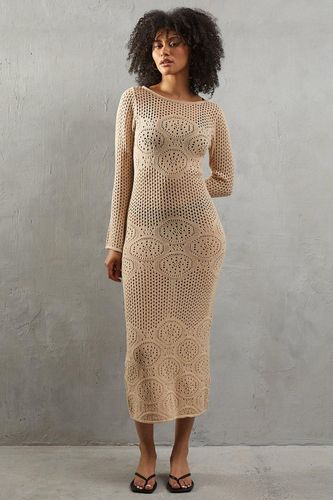 Womens Premium Crochet Cotton Knitted Maxi Dress - - M - Warehouse - Modalova