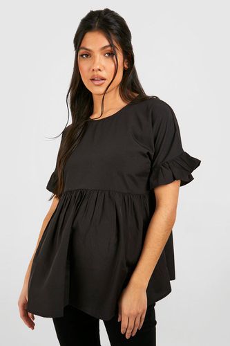 Womens Maternity Cross Back Woven Smock Top - - 8 - boohoo - Modalova