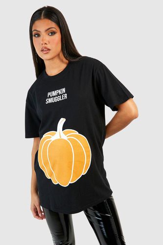 Womens Maternity 'Pumpkin Smuggler' Halloween T-Shirt - - M - boohoo - Modalova