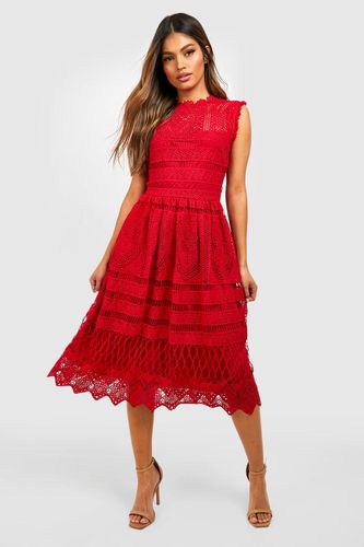 Womens Boutique Lace Skater Bridesmaid Dress - - 12 - boohoo - Modalova