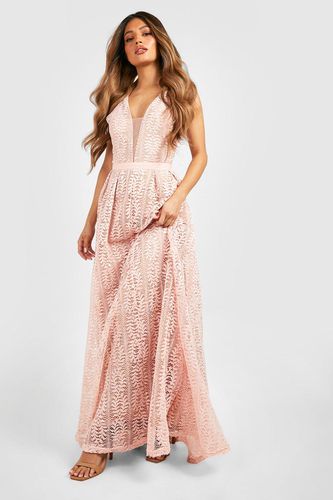 Womens Boutique Lace Plunge Maxi Bridesmaid Dress - - S - boohoo - Modalova