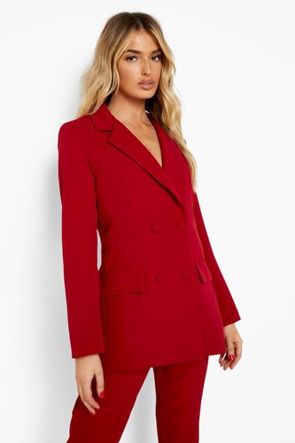 Womens Double Breasted Tailored Blazer - 12 - boohoo - Modalova