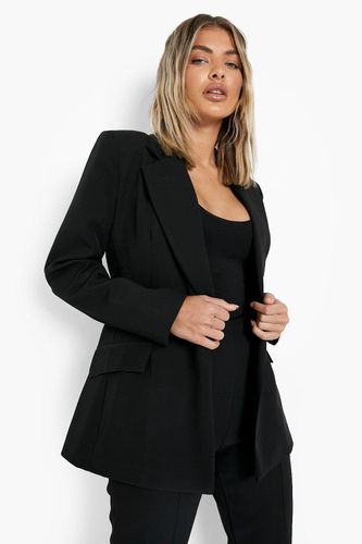 Womens Plunge Tailored Fitted Blazer - - 12 - boohoo - Modalova