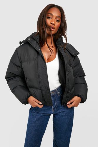 Womens Hooded Padded Jacket - - 10 - boohoo - Modalova