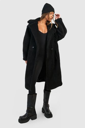 Womens Oversized Teddy Faux Fur Coat - - 10 - boohoo - Modalova