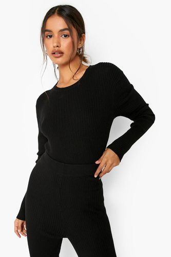 Womens Rib Knitted Bodysuit - - M - boohoo - Modalova