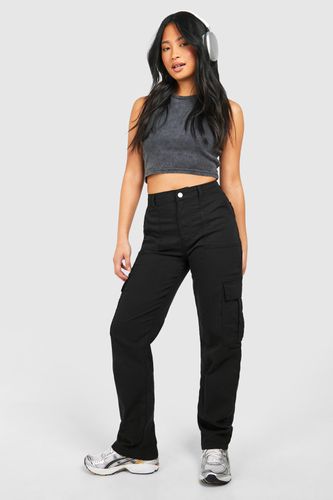 Womens Petite Cargo Loose Jean - - 10 - boohoo - Modalova