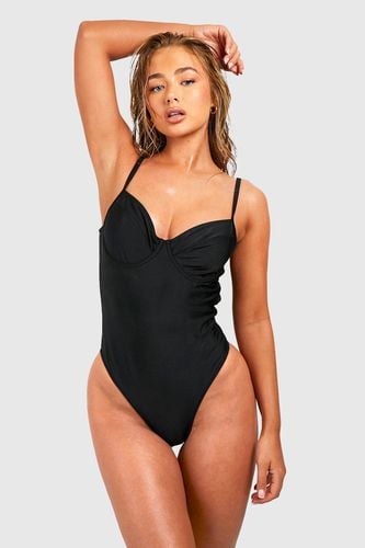 Womens Essentials Underwired Swimsuit - - 12 - boohoo - Modalova