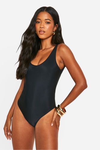 Womens Essentials Scoop Swimsuit - - 10 - boohoo - Modalova