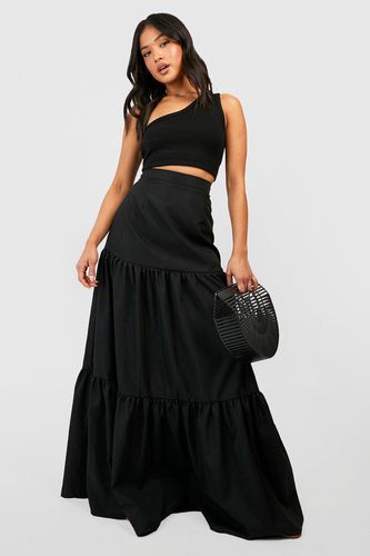 Womens Woven Tiered Maxi Skirt - - 14 - boohoo - Modalova