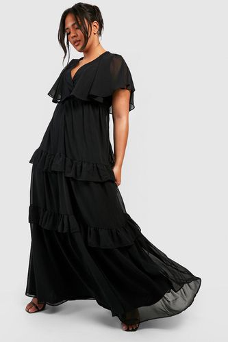 Womens Plus Angel Sleeve Maxi Dress - - 18 - boohoo - Modalova