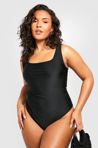 Womens Plus Essentials Scoop Swimsuit - - 20 - boohoo - Modalova