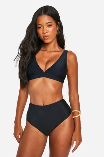 Womens Essentials High Waisted Bikini Brief - - 16 - boohoo - Modalova