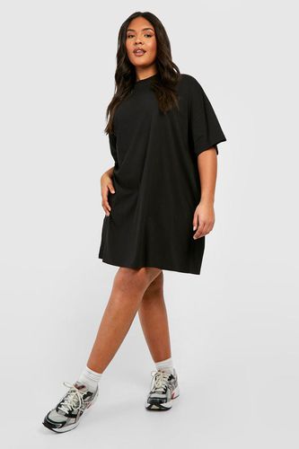 Womens Plus Cotton Short Sleeve Oversized T-shirt Dress - - 18 - boohoo - Modalova