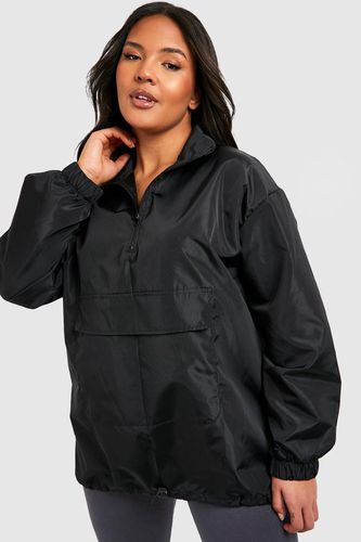 Womens Plus Half Zip Shell Jacket - - 20 - boohoo - Modalova