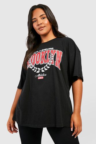 Womens Plus Brooklyn Oversized T-shirt - - 18 - boohoo - Modalova
