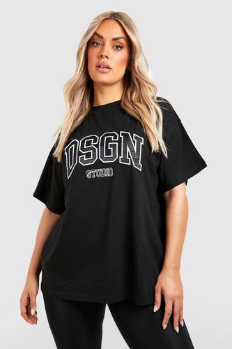 Womens Plus Applique Dsgn Studio Oversized T-shirt - - 18 - boohoo - Modalova