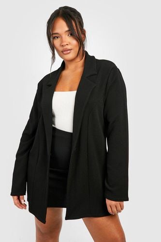 Womens Plus Basic Jersey Single Button Blazer - - 16 - boohoo - Modalova