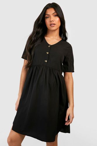 Womens Maternity Button Down Smock Dress - - 16 - boohoo - Modalova