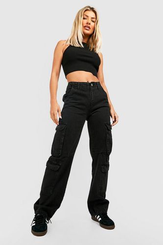 Womens Cargo Pocket Jeans - - XL - boohoo - Modalova