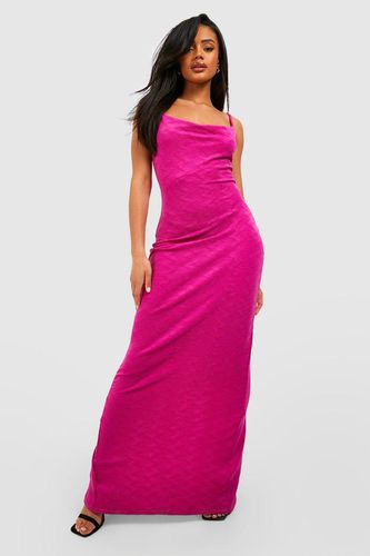 Womens Wave Texture Maxi Slip Dress - - 12 - boohoo - Modalova