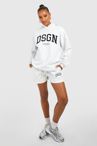 Womens Tall Applique DSGN Embroidered Oversized Hoodie - - L - boohoo - Modalova