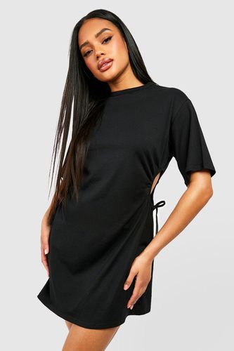 Womens Cotton Cut Out T-shirt Mini Dress - - 8 - boohoo - Modalova