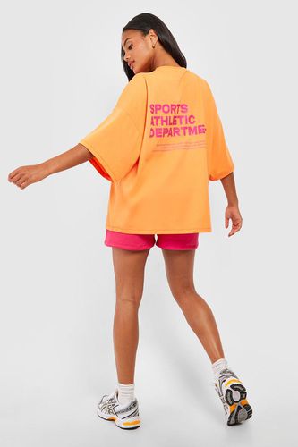 Womens Sports Athletic Slogan Oversized T-shirt - - L - boohoo - Modalova