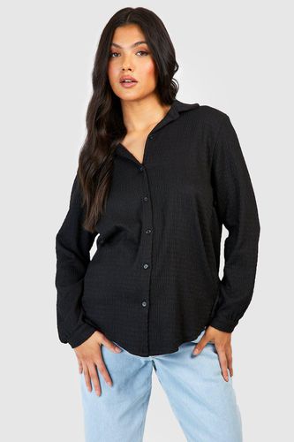 Womens Maternity Crinkle Oversized Shirt - - 10 - boohoo - Modalova
