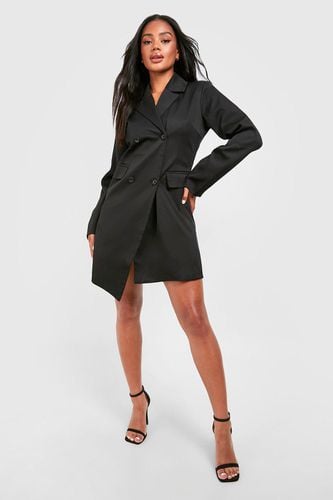 Womens Asymmetric Wrap Blazer Dress - - 10 - boohoo - Modalova