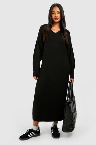 Womens Slouchy Soft Knit Maxi Knitted Dress - - 10 - boohoo - Modalova