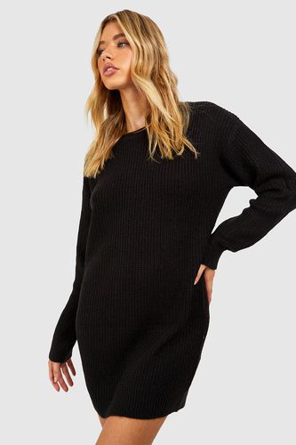 Womens Basic Crew Neck Jumper Dress - - 8 - boohoo - Modalova