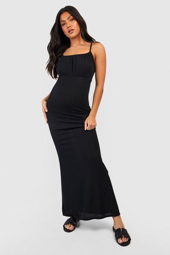 Womens Maternity Ruched Bust Strappy Maxi Dress - - 16 - boohoo - Modalova