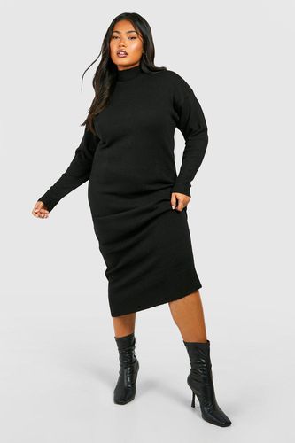 Womens Plus Soft Knit Midaxi Dress - - 16 - boohoo - Modalova
