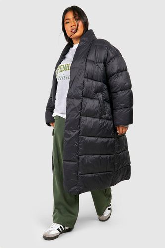 Womens Plus Belted Duvet Puffer Jacket - - 16 - boohoo - Modalova